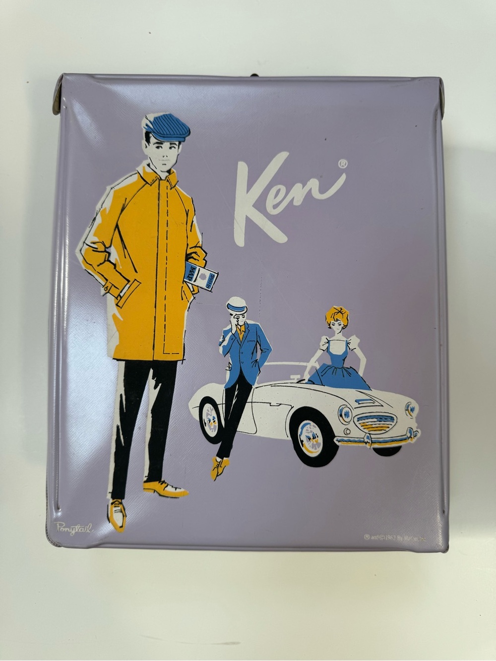 1962 Vintage Lavender Ken Case - Ponytail - Vintage Barbie Case - Missing Drawer